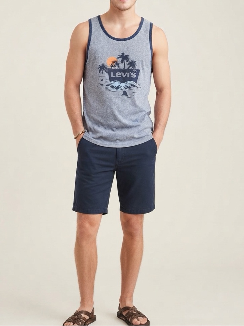 Levi's Tank, Heather Blue